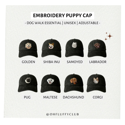 Embroidery Puppy Cap